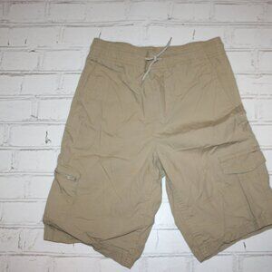 🟤 Khaki Cargo Shorts – Boys 14/16